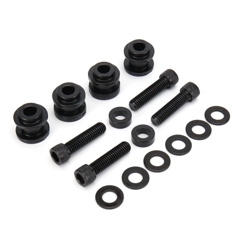 MoKitDora Hold Fast Sissy Bar Docking Hardware Kit for Harley 2018-later Softail Fat Boy FLFB  FLFBS  FXBR FXBRS FLDE  FLHC  FLHCS  Slim FLSL  FXBB  FXFBS  FLSB  FXLR  FXLRS and FXST Models  Black - Image 1